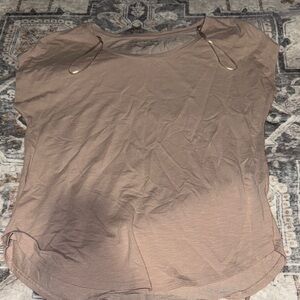 Rachel Zoe Light Brown Short Sleeve Tee